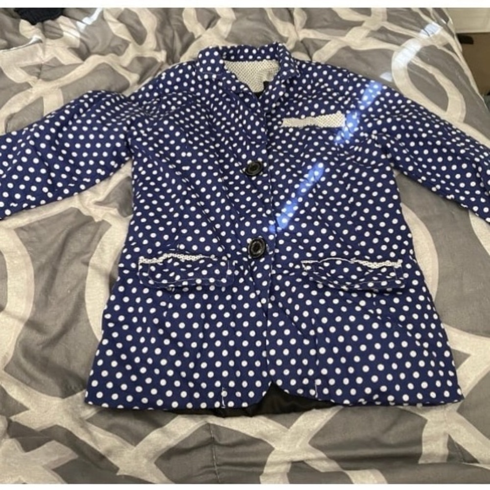 Blue Polka Dot Blazer